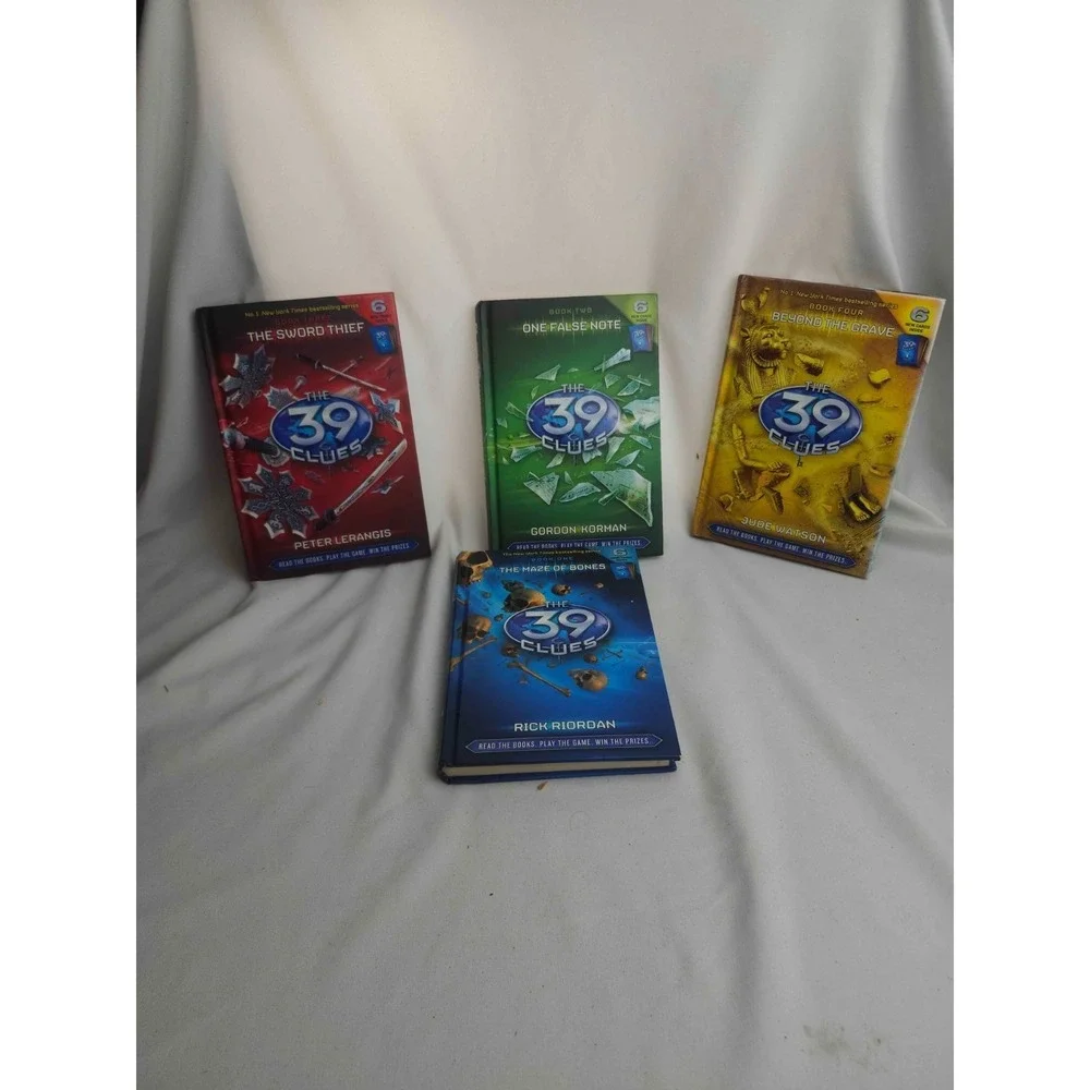 The 39 Clues Books 1-4 Lot Hardcover Scholastic 1st Edition Rick Riordan Mystery